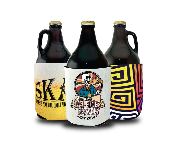 custom growler coolies