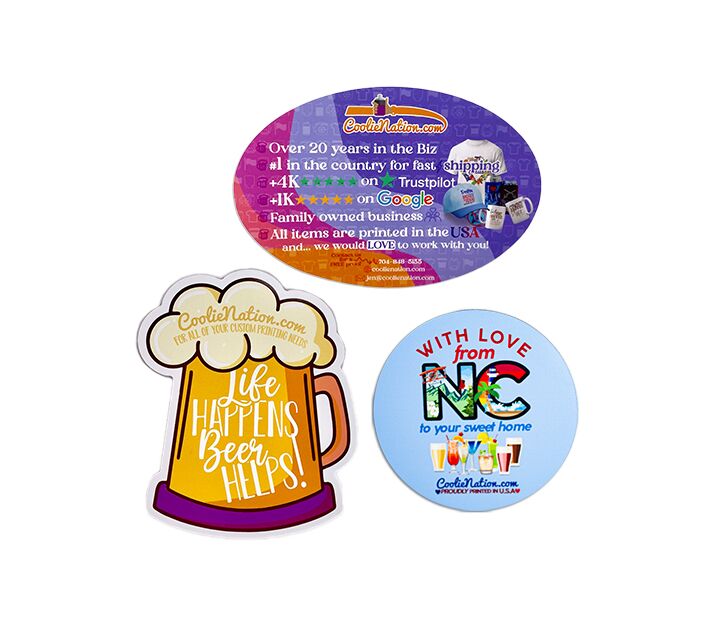custom magnets for your fridge, office, or events.